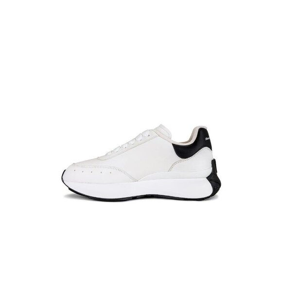 Alexander McQueen Sprint Runner Sneakers in White & Black 38 New with Box Womens - Picture 6 of 16